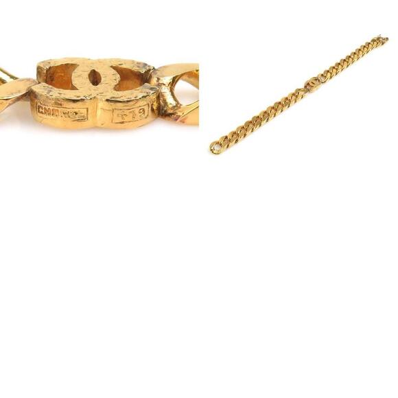 CHANEL Authentic Gold Logo Charm Bracelet - Picture 5 of 5